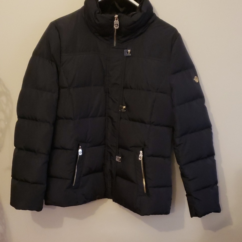 Calvin Klein Women's Puffer Coat Navy Blue